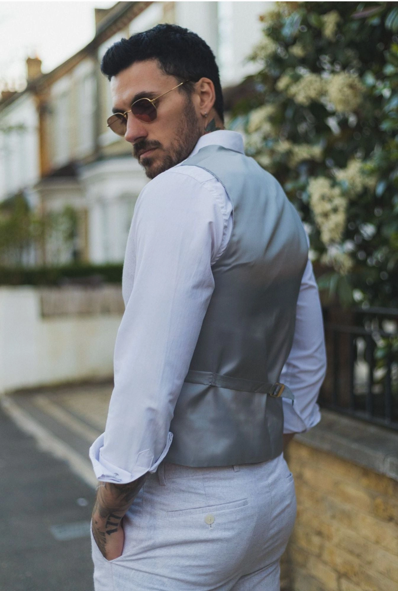 Summer Suit Waistcoat Trousers Wedding