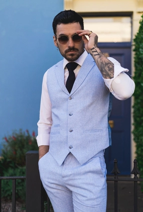 Summer Suit Waistcoat Trousers Wedding