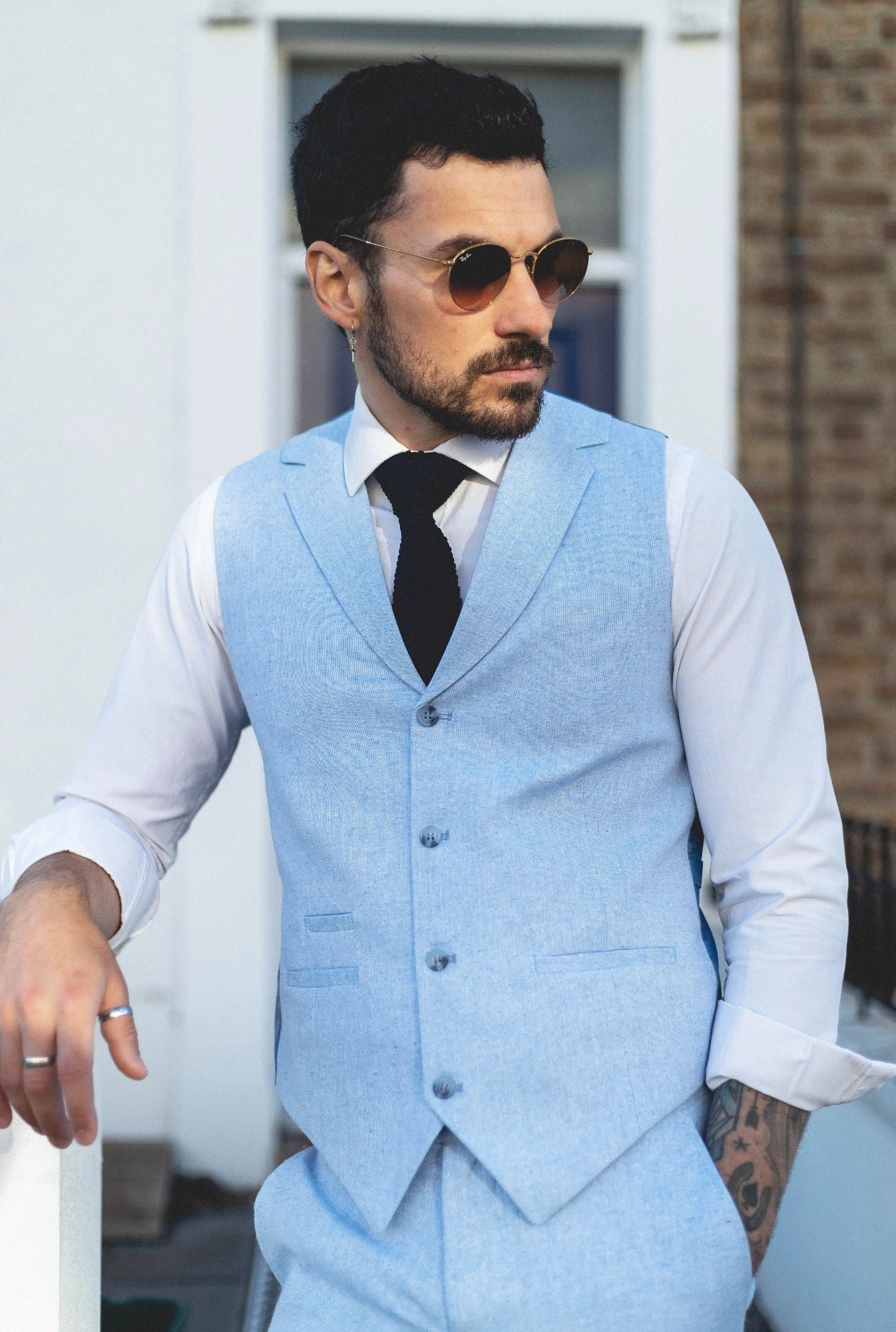 Summer Suit Waistcoat Trousers Wedding