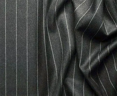 Symphony Collection: Charcoal 2 Piece Pinstripe Double Breasted Regular Fit Suit