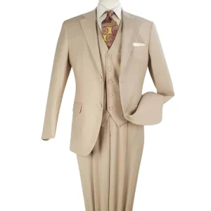 Tan Wool Feel Fashion Suit R3137
