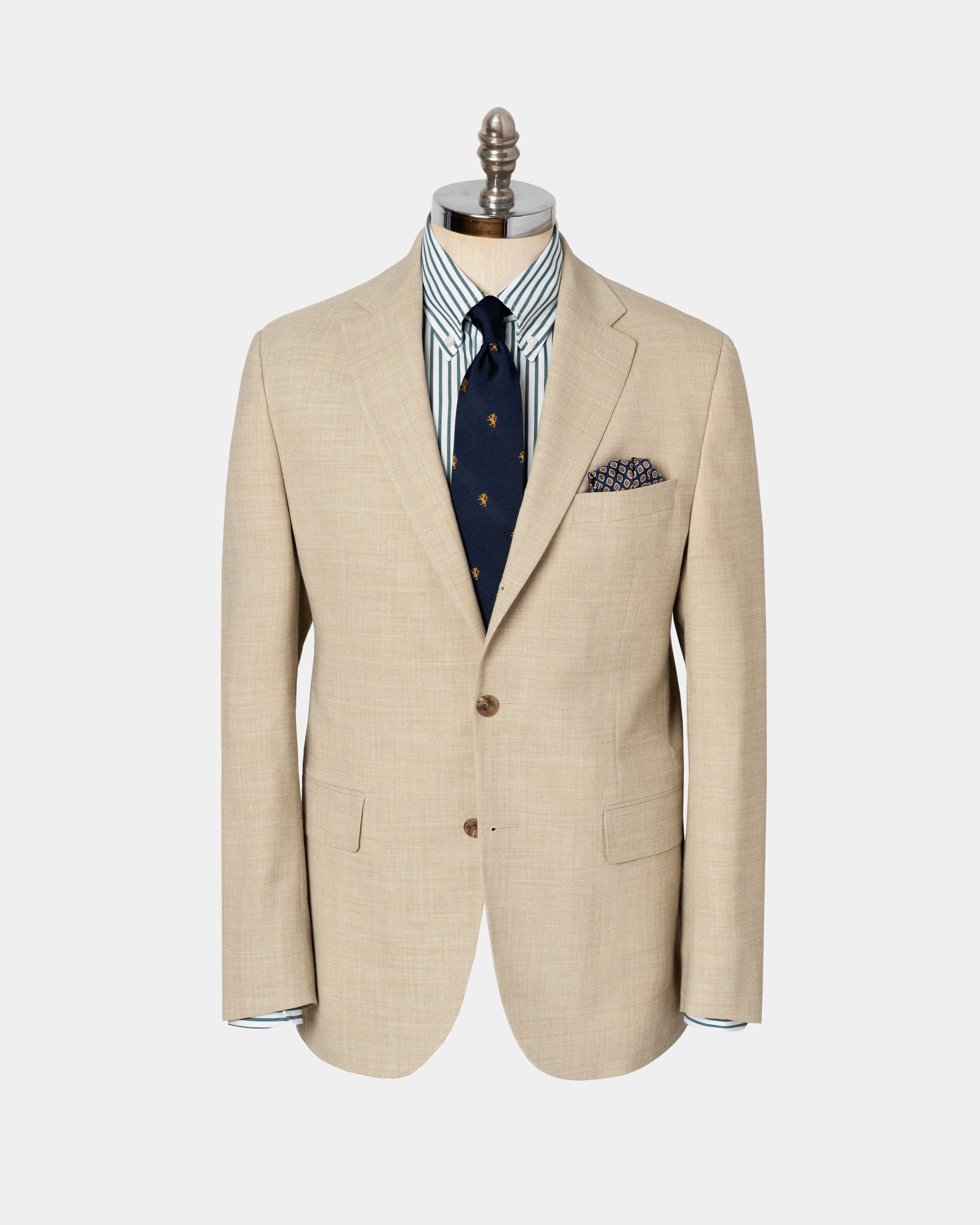 TAN CRASH LINEN SPORT COAT