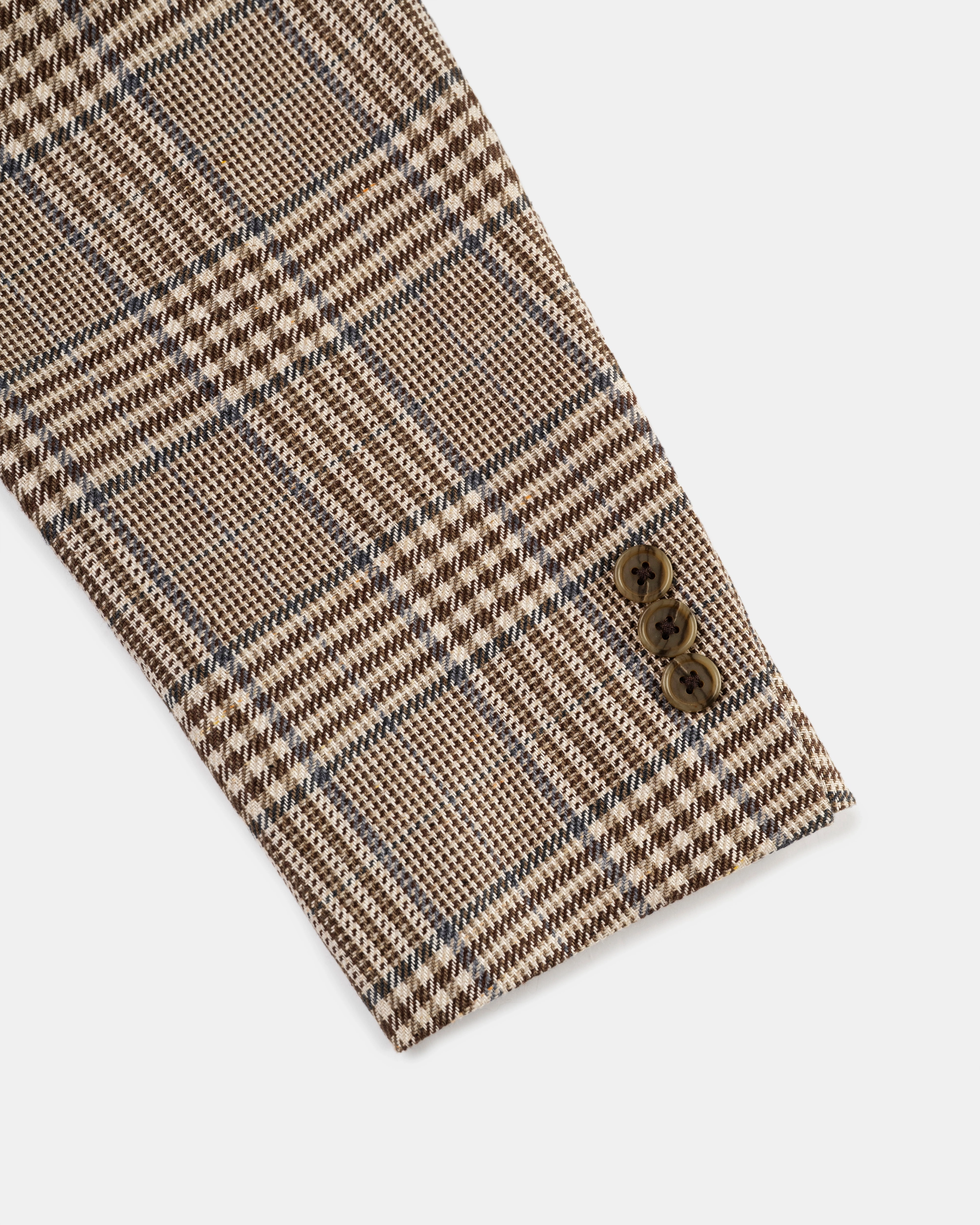 TAN PLAID WITH DECO SPORT COAT