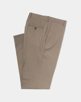 TAN TROPICAL WOOL TROUSERS