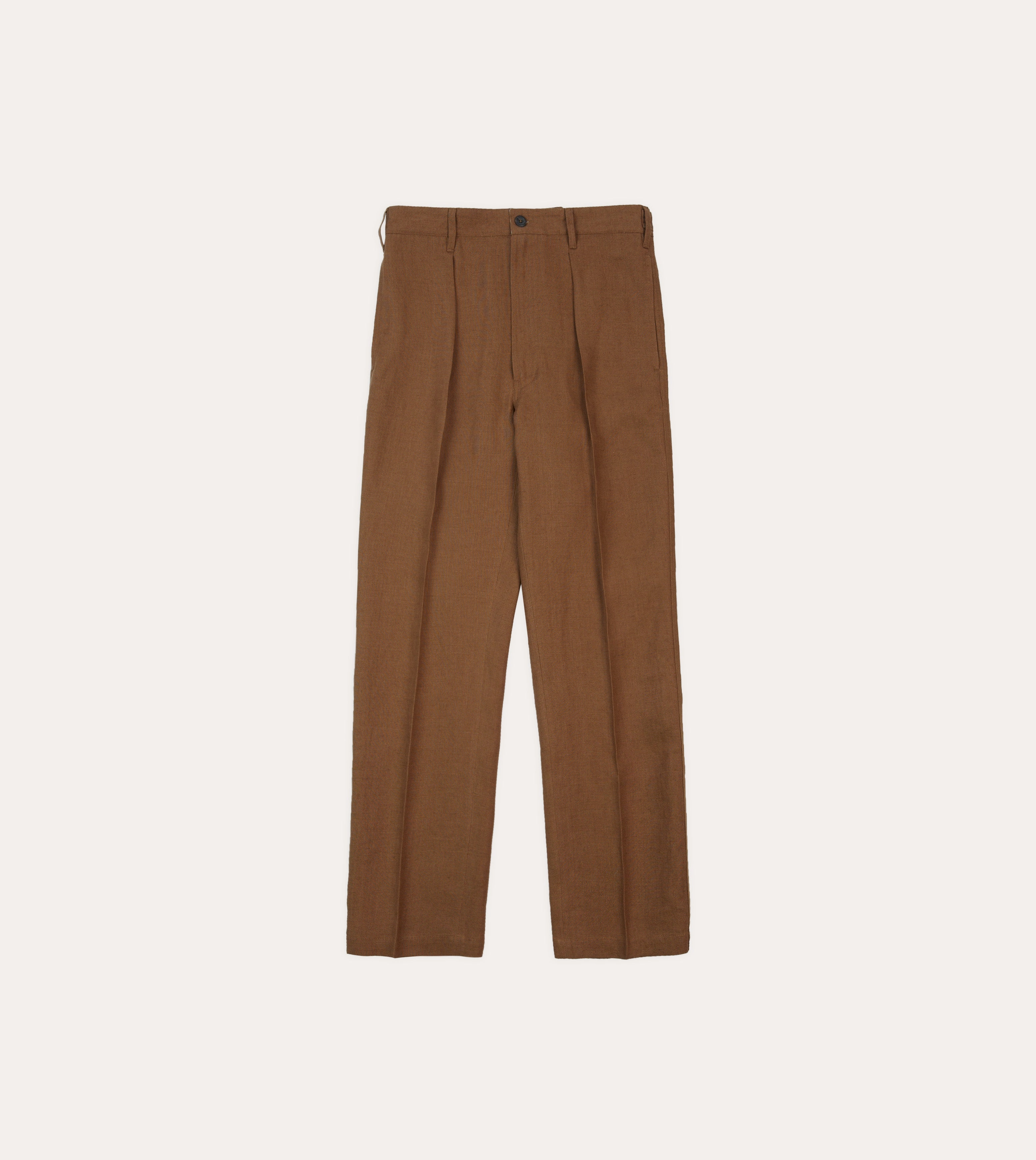 Tobacco Antique Linen Games Trousers