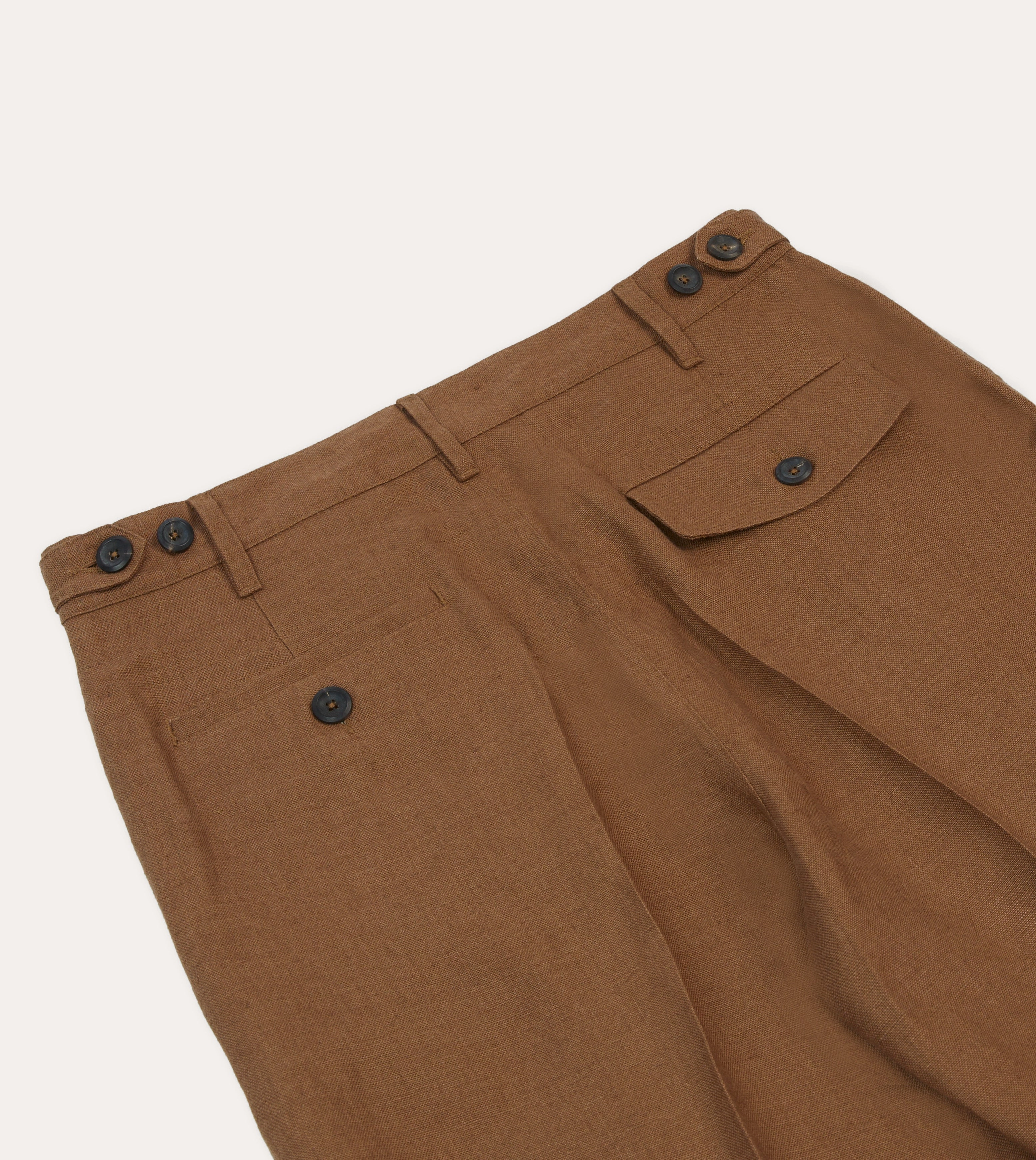Tobacco Antique Linen Games Trousers