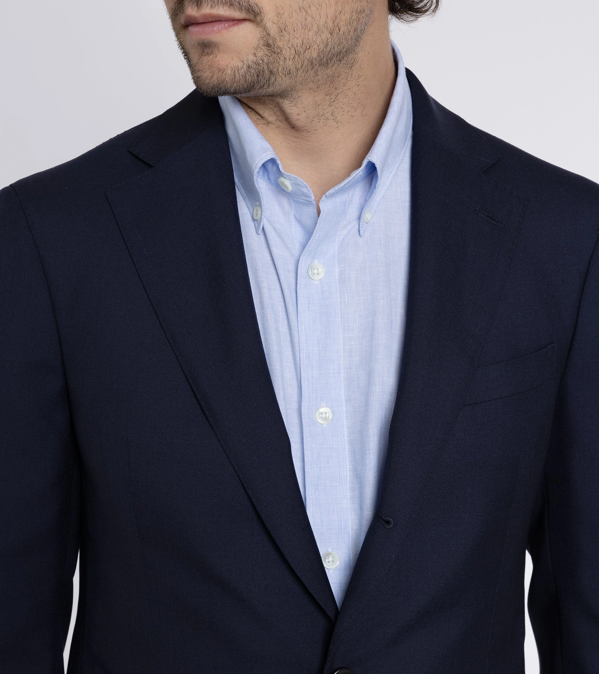 Trunk Walbrook Wool Fresco Suit Jacket: Navy