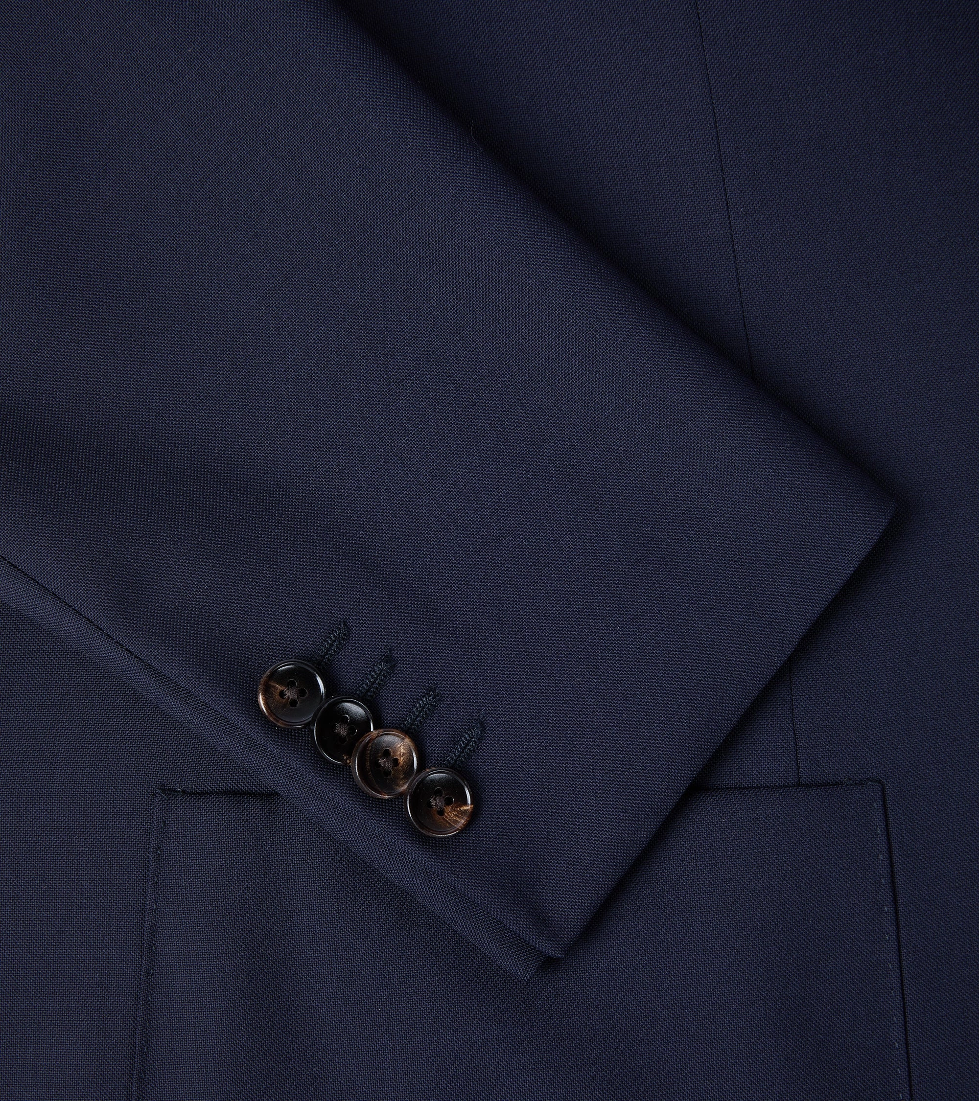 Trunk Walbrook Wool Fresco Suit Jacket: Navy
