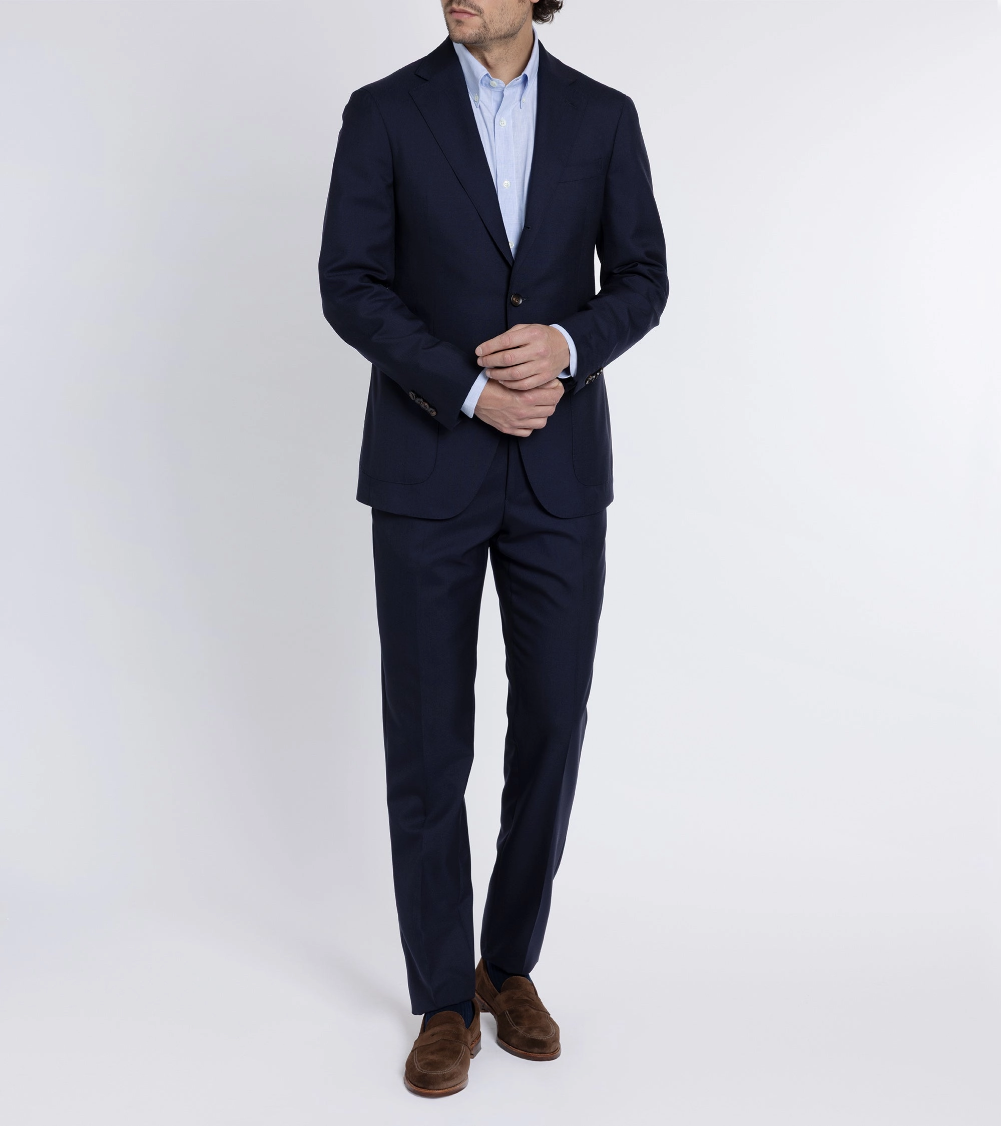 Trunk Walbrook Wool Fresco Suit Jacket: Navy