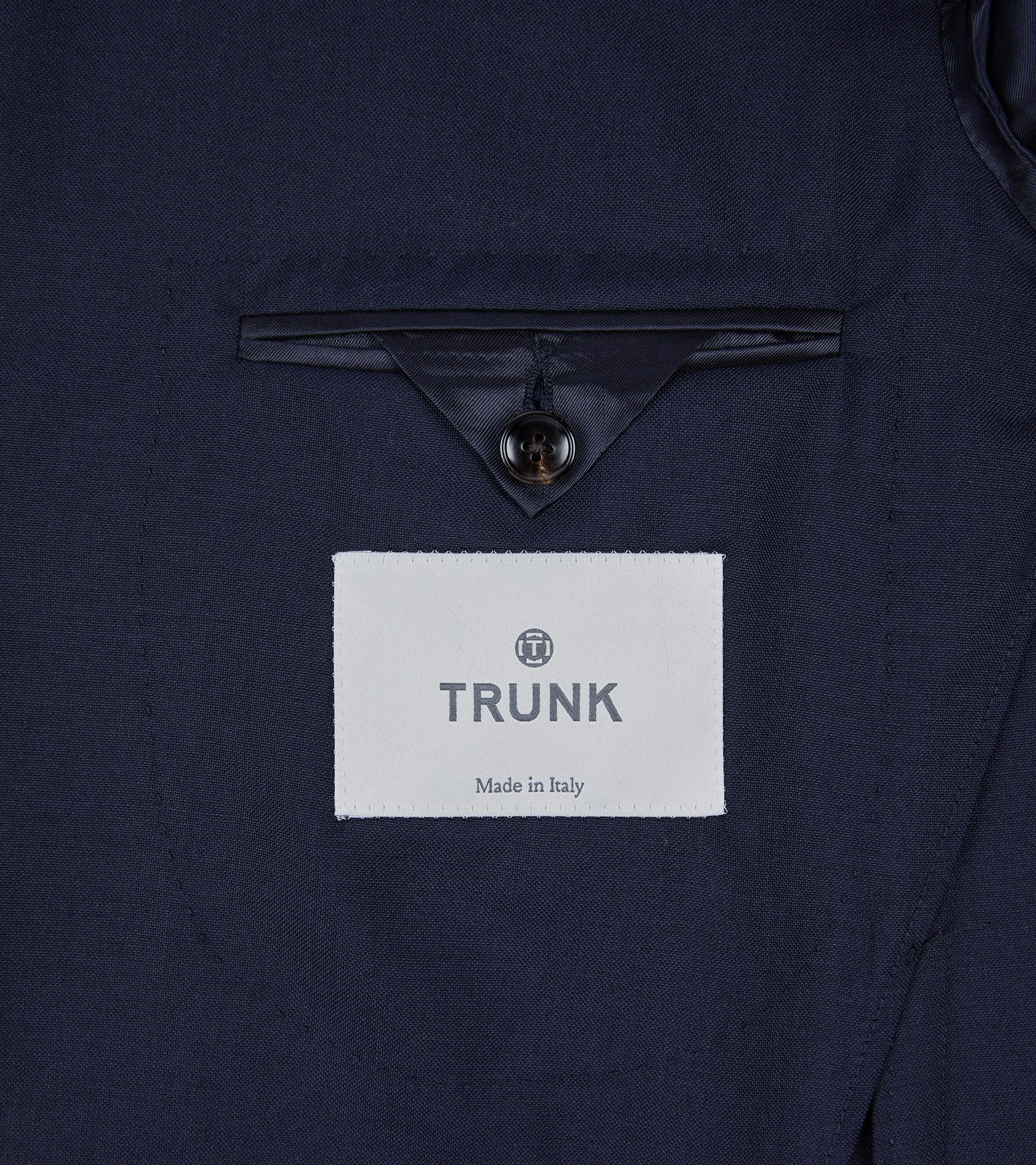 Trunk Walbrook Wool Fresco Suit Jacket: Navy