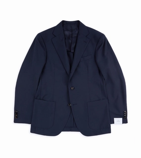Trunk Walbrook Wool Fresco Suit Jacket: Navy