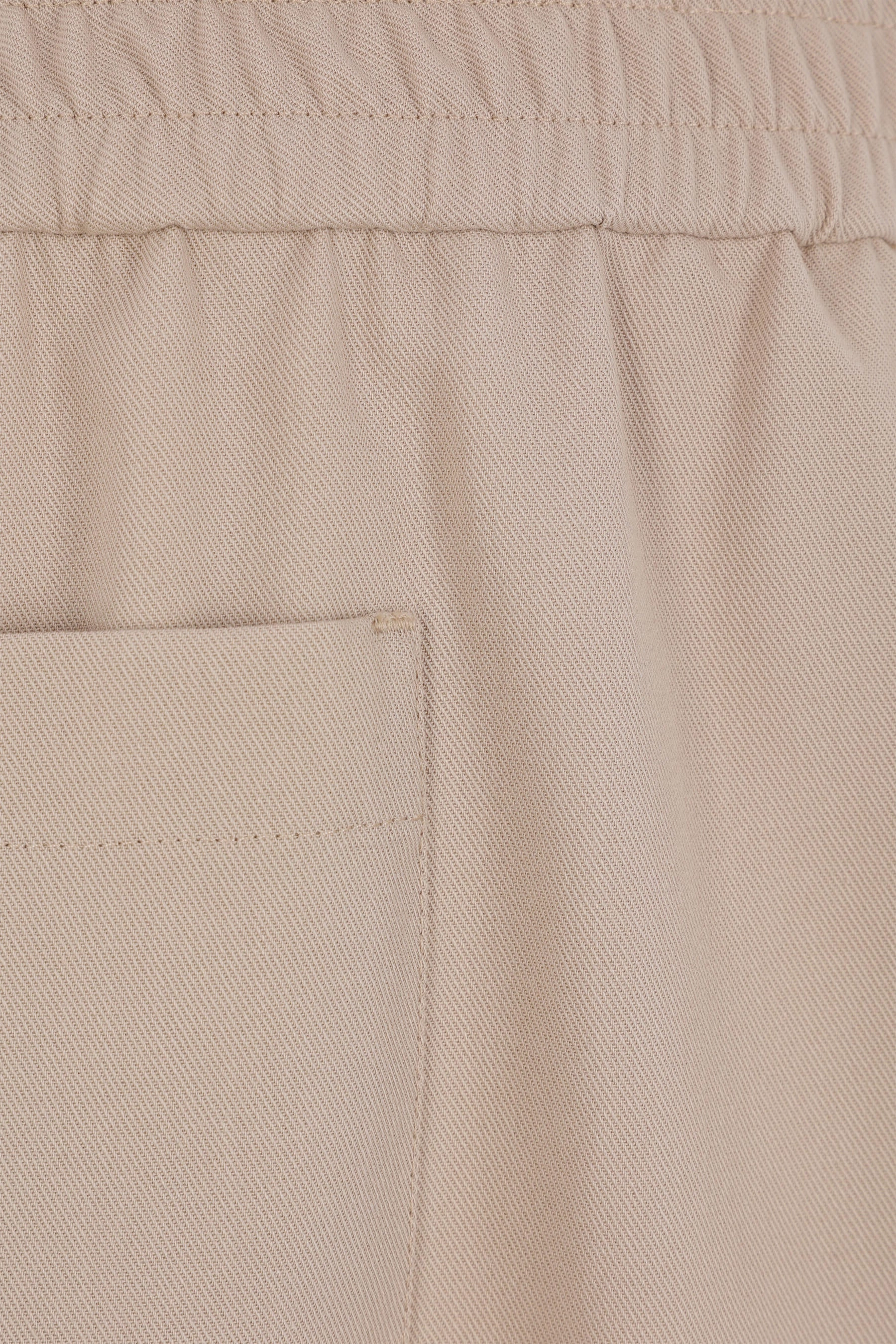 twill cropped trousers