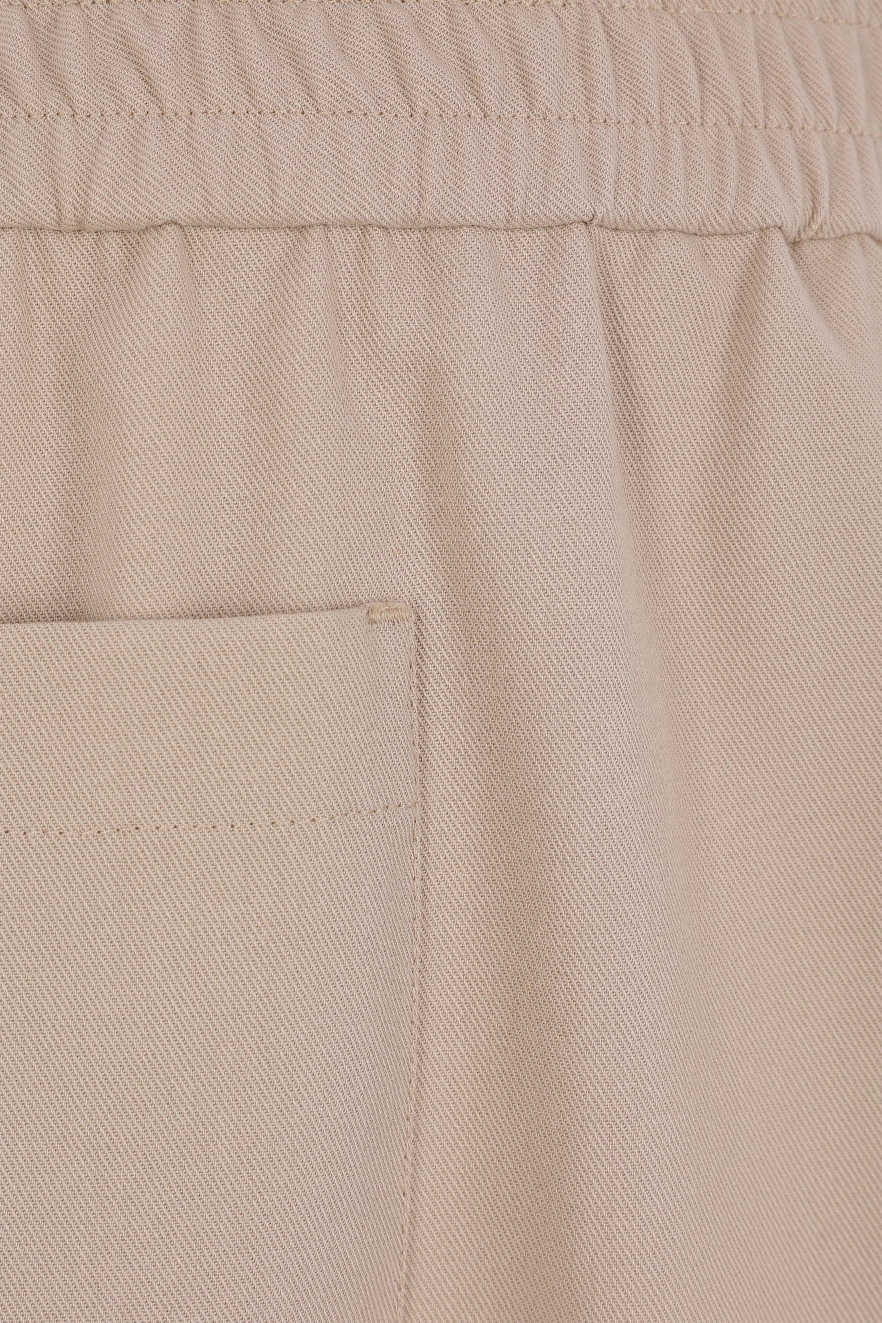 twill cropped trousers