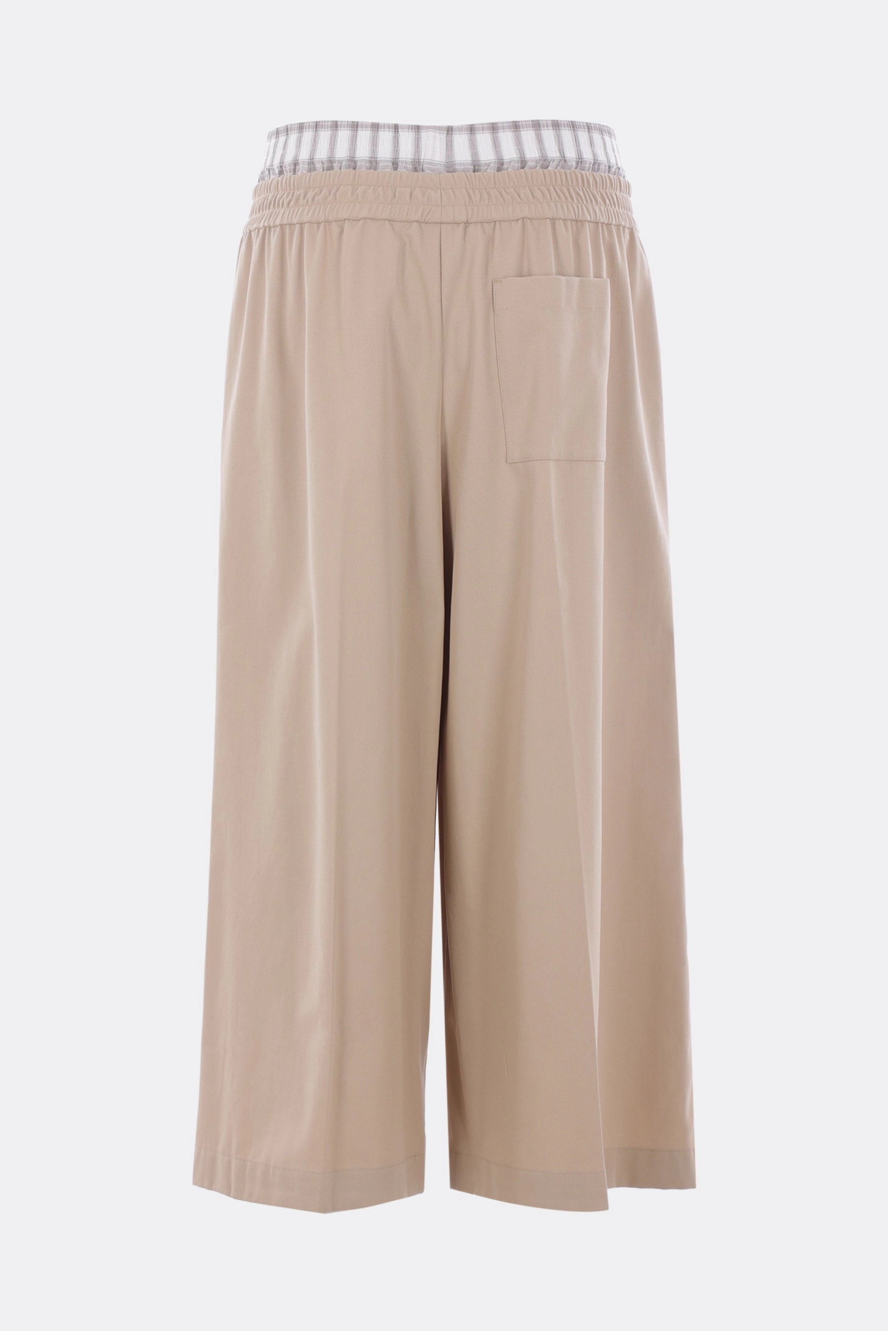 twill cropped trousers