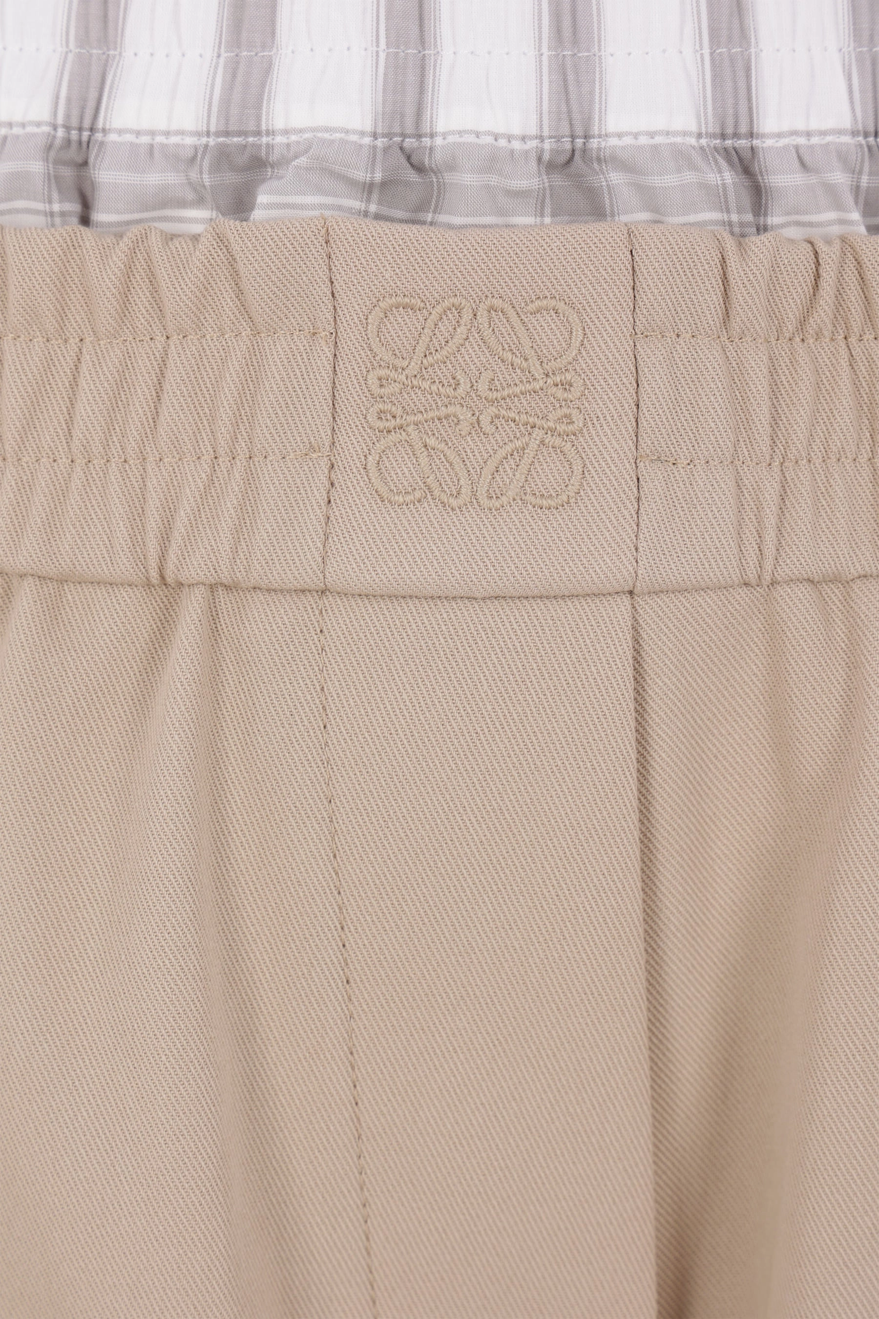 twill cropped trousers