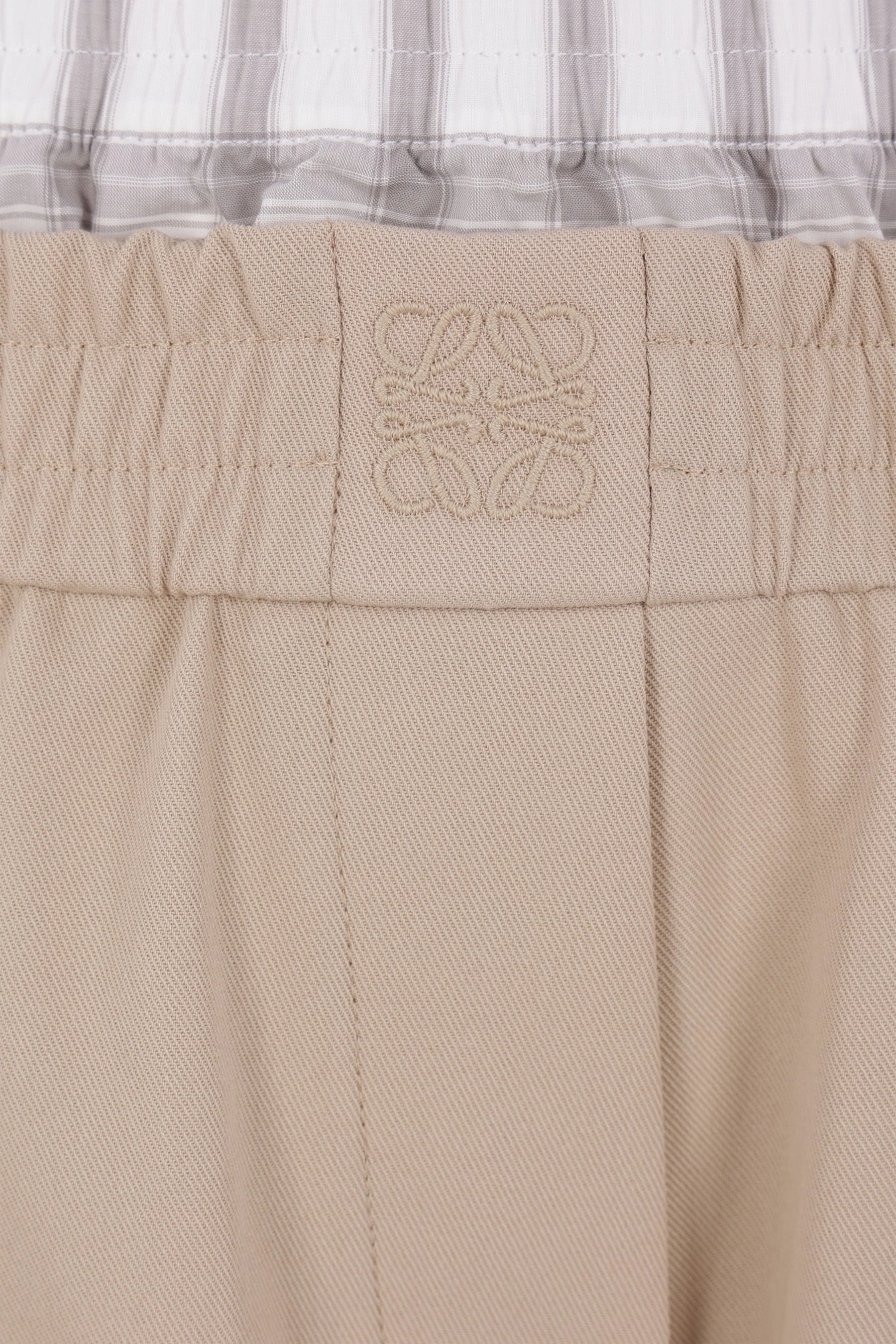 twill cropped trousers