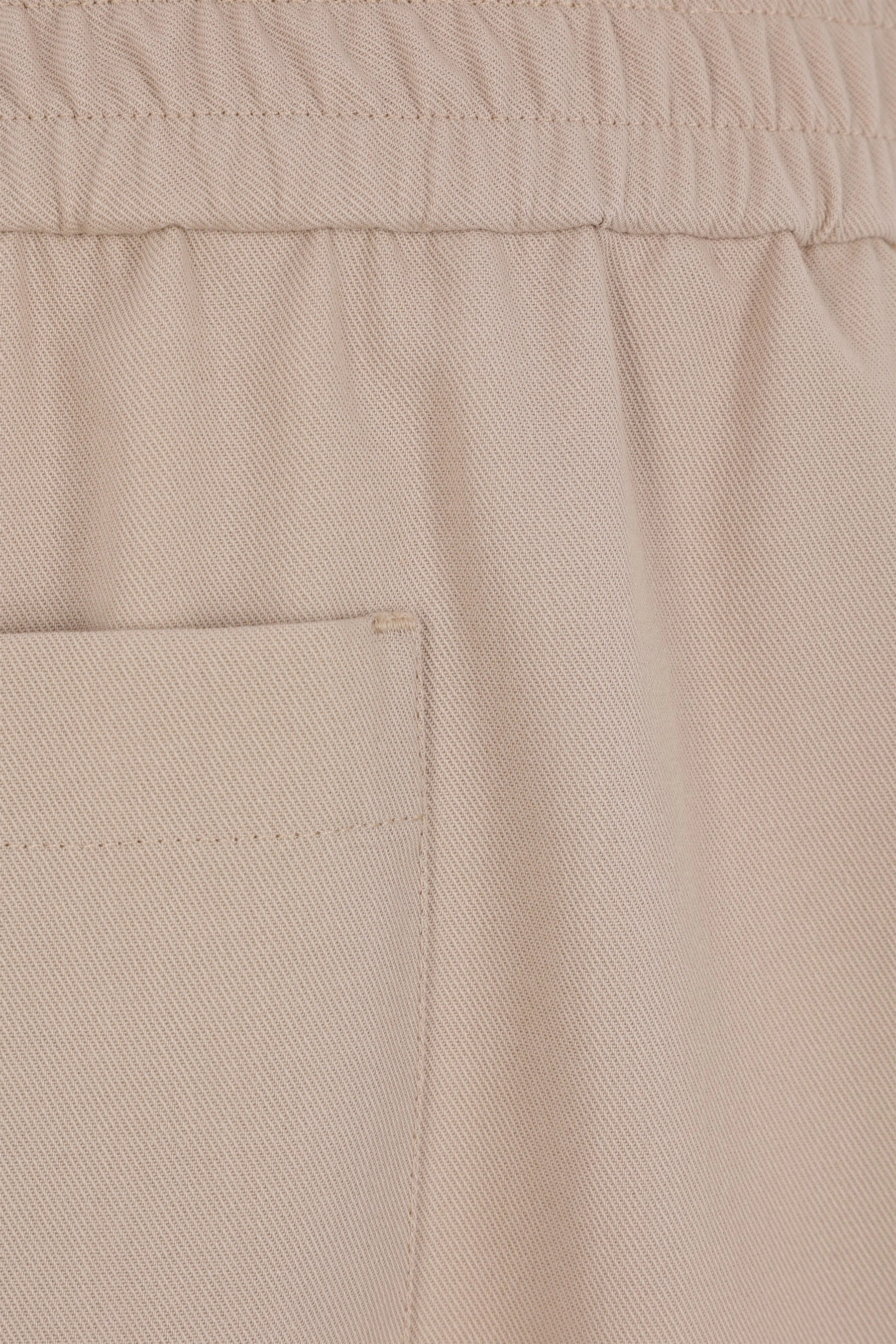 twill cropped trousers