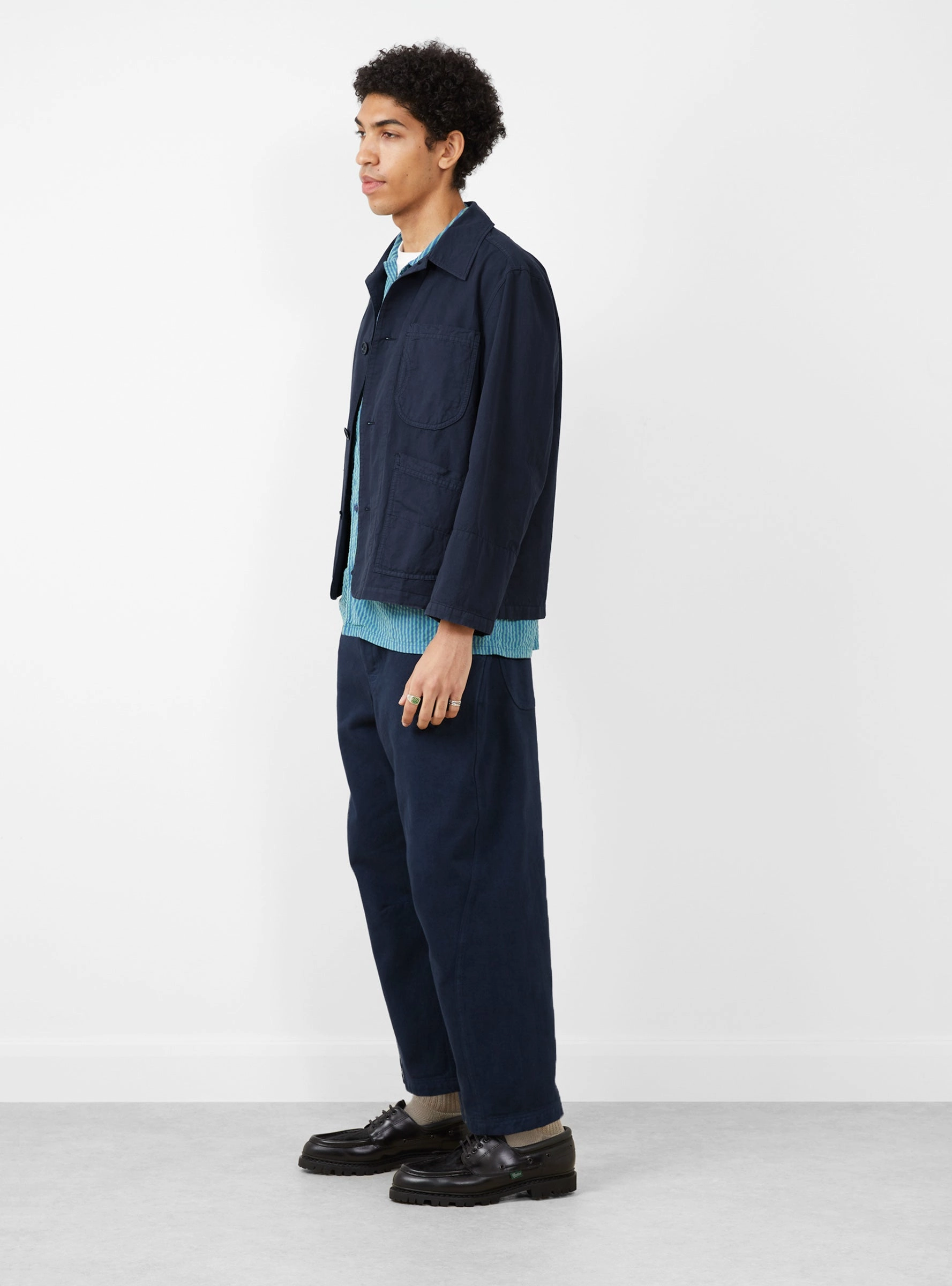 Twisted Seam Trouser Navy
