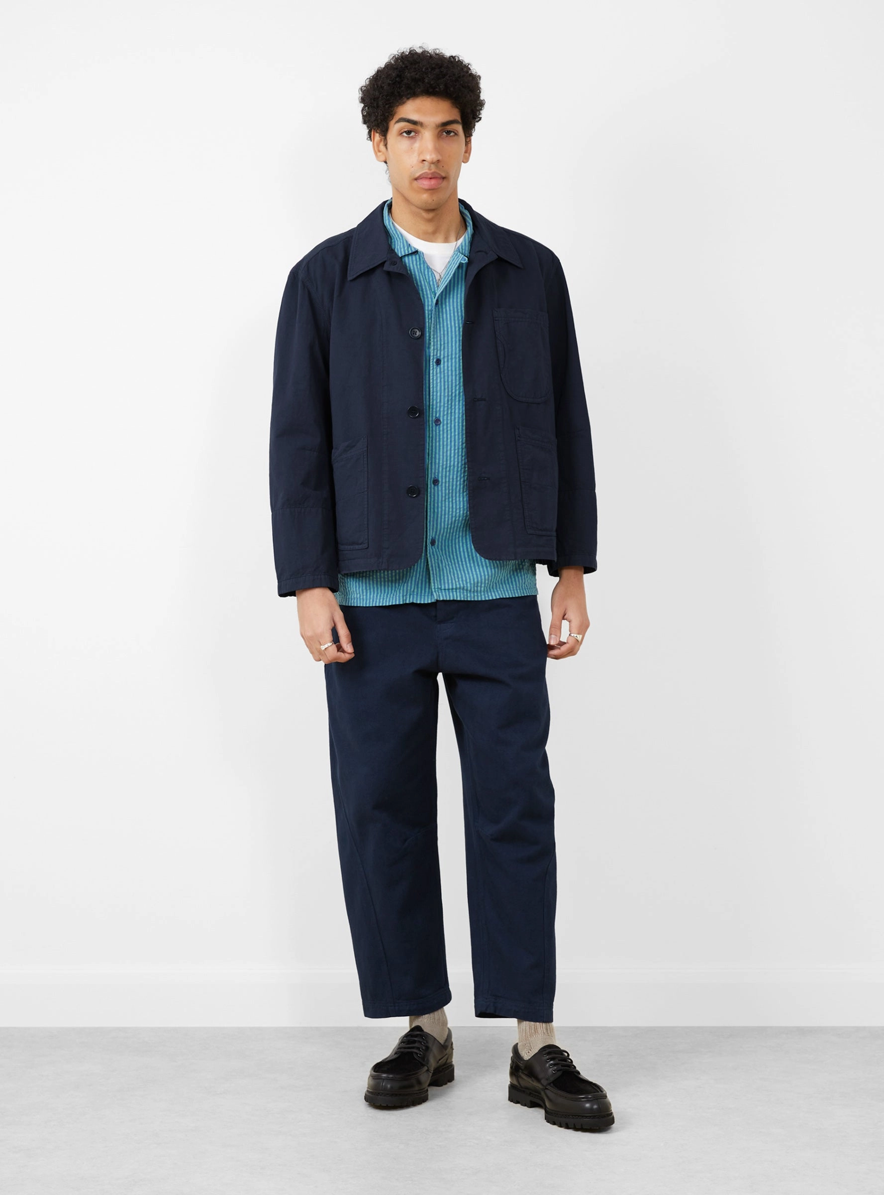 Twisted Seam Trouser Navy