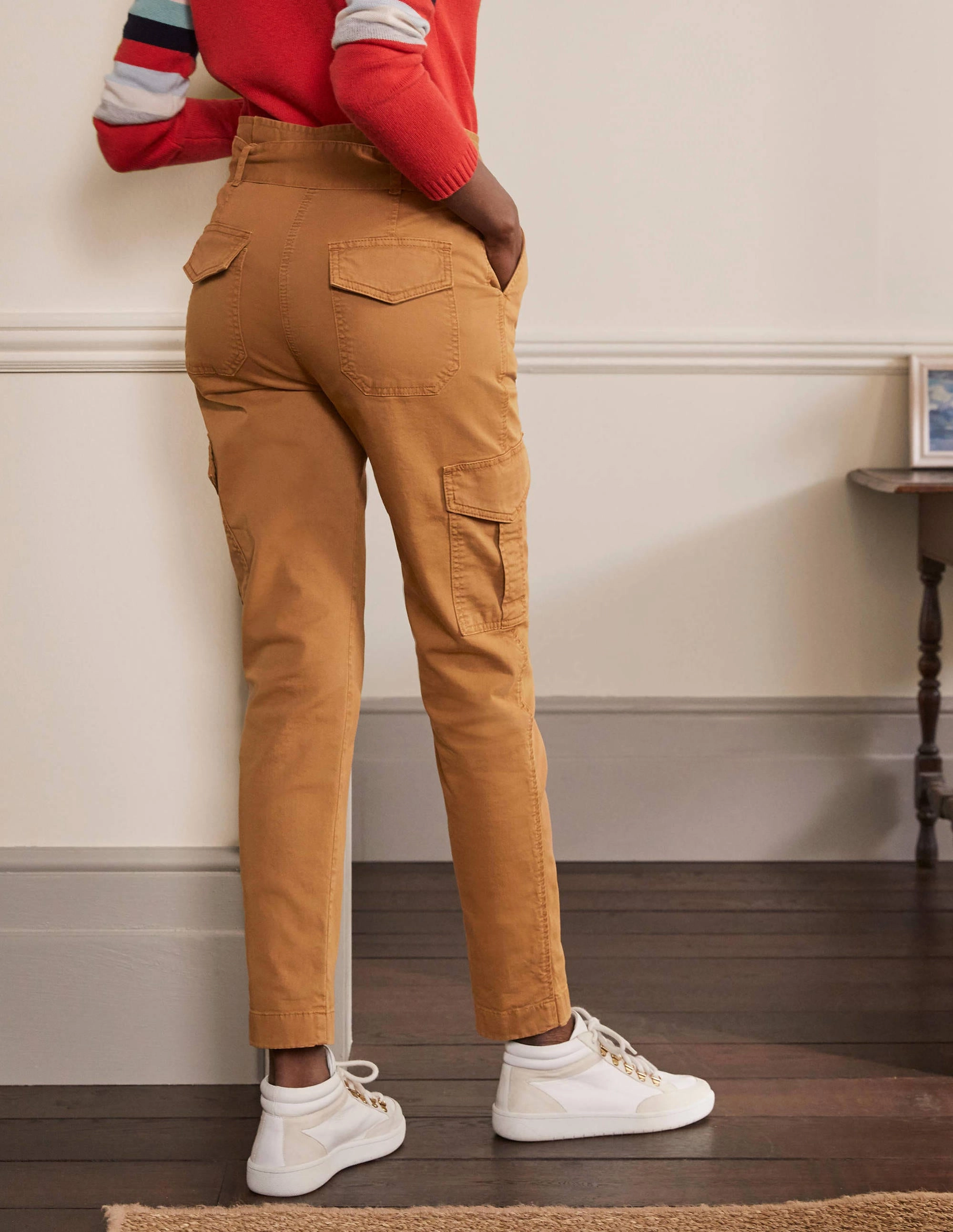 Utility Cargo Pants-Camel