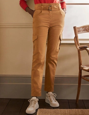 Utility Cargo Pants-Camel
