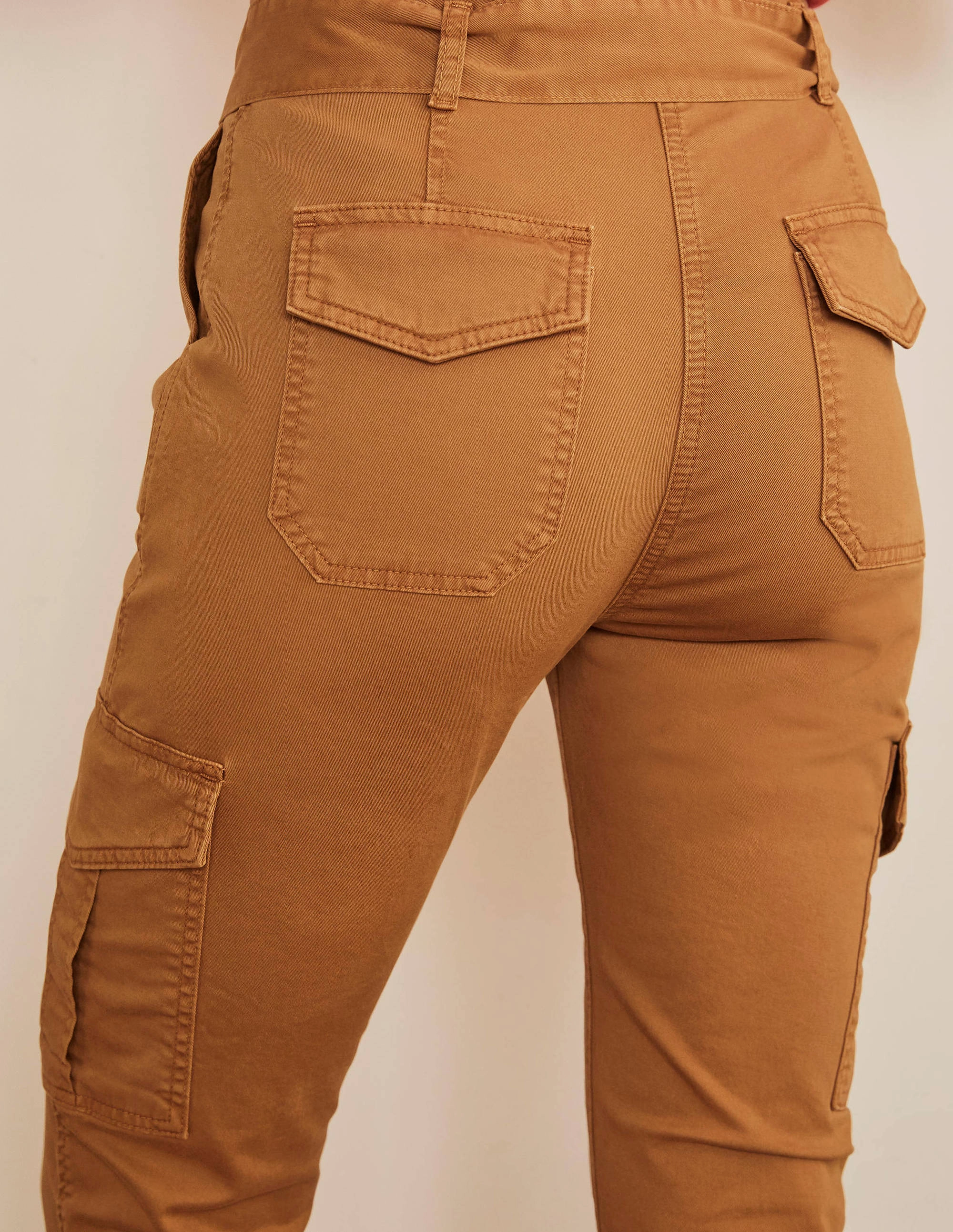 Utility Cargo Pants-Camel