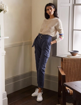 Utility Cargo Pants-Navy
