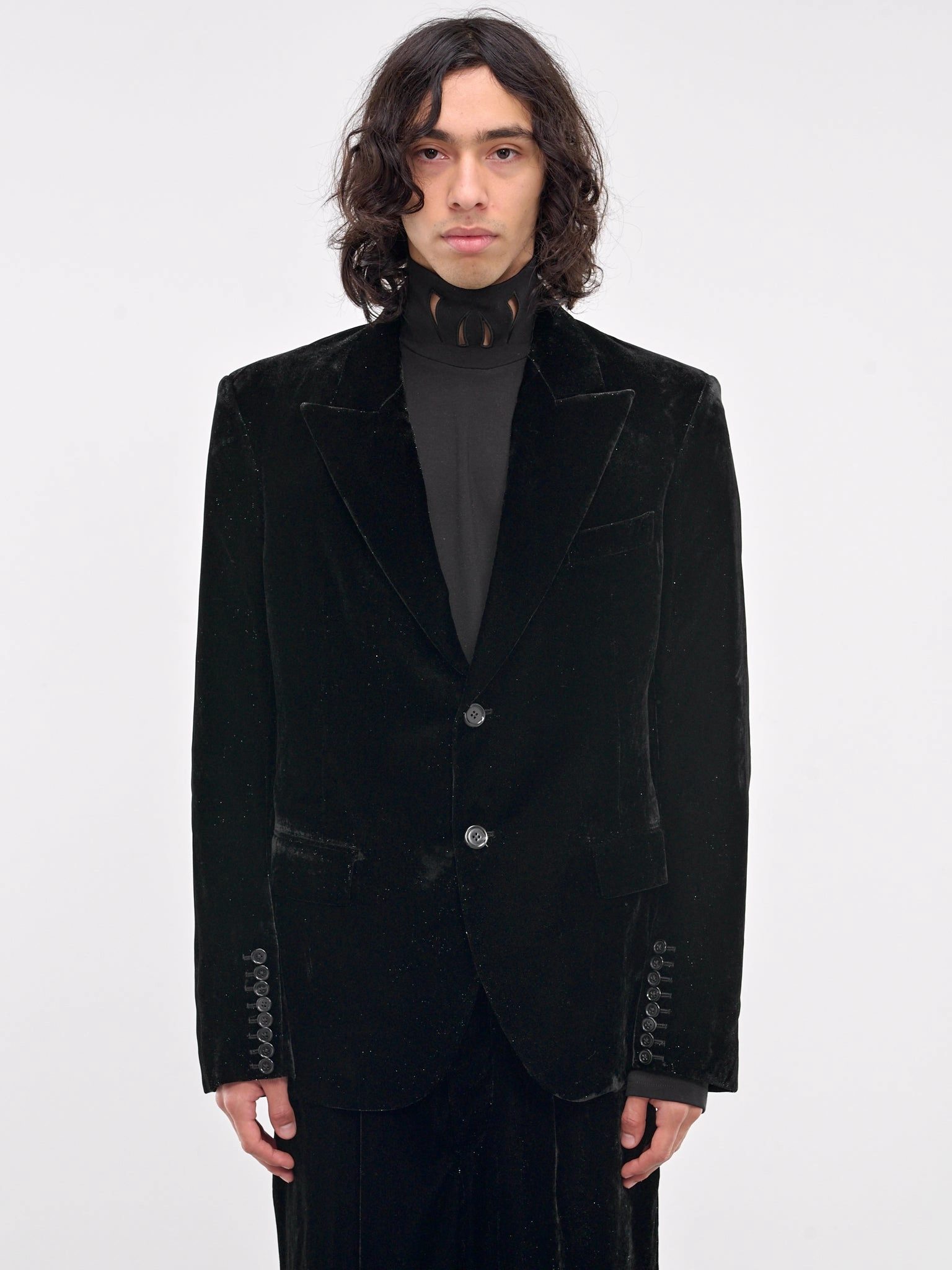 Velvet Blazer (JK0424-BLACK)