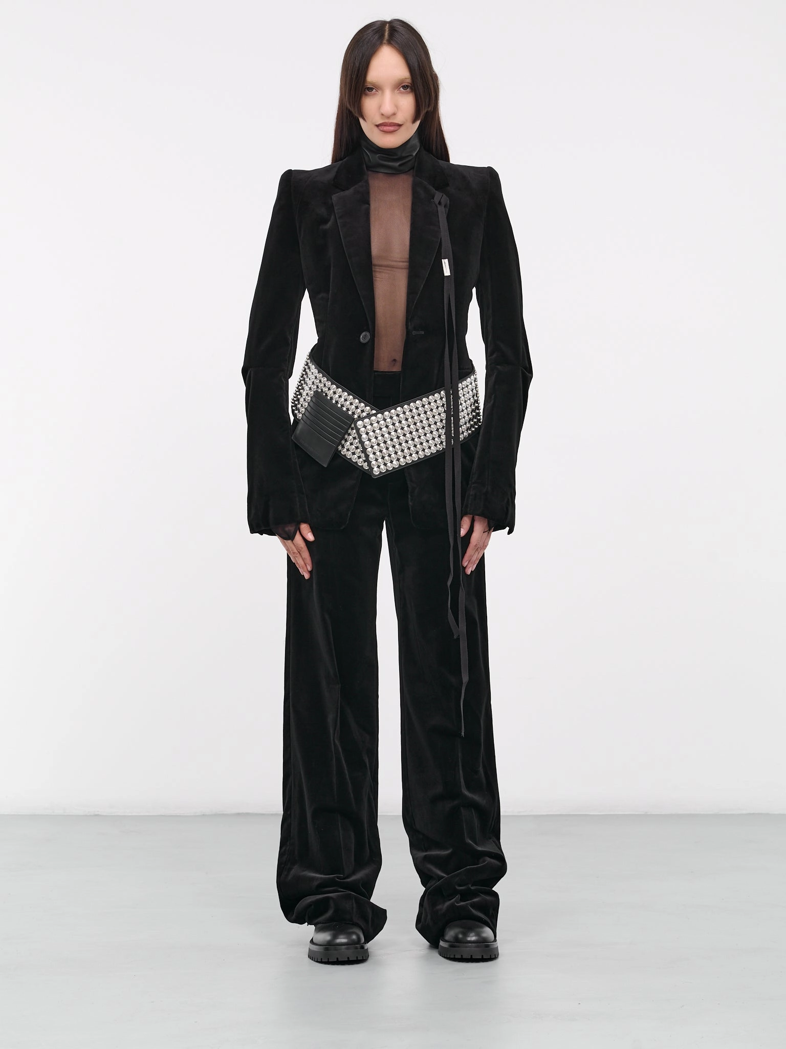Velvet Sigrid Tailored Jacket (B0011410-FA351-099-BLACK)