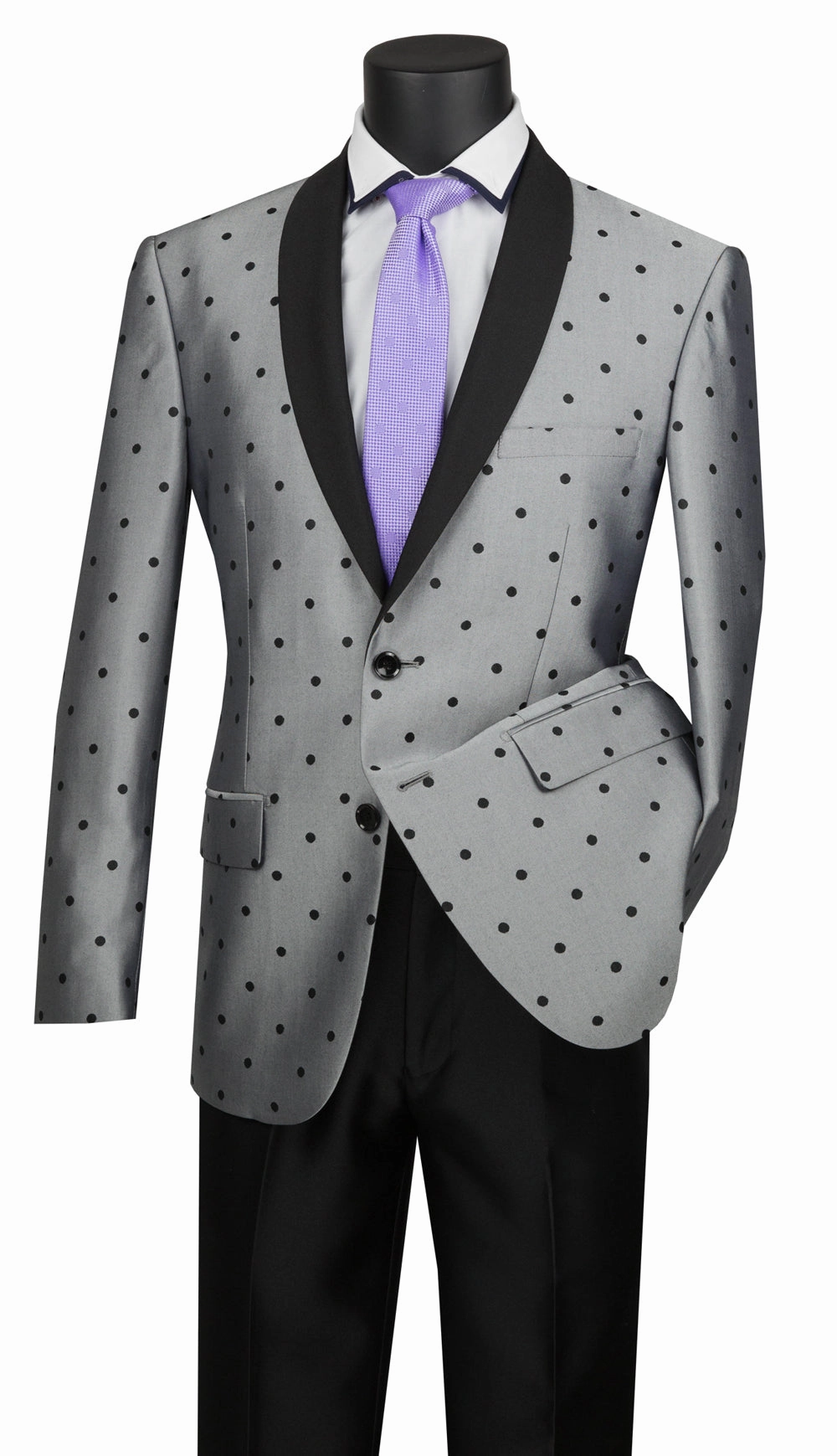 Vinci S2DR-5-SI Mens Suit