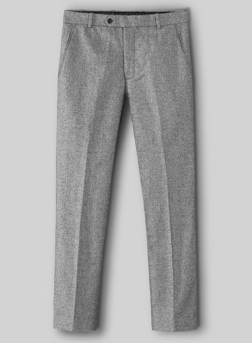 Vintage Plain Gray Tweed Suit