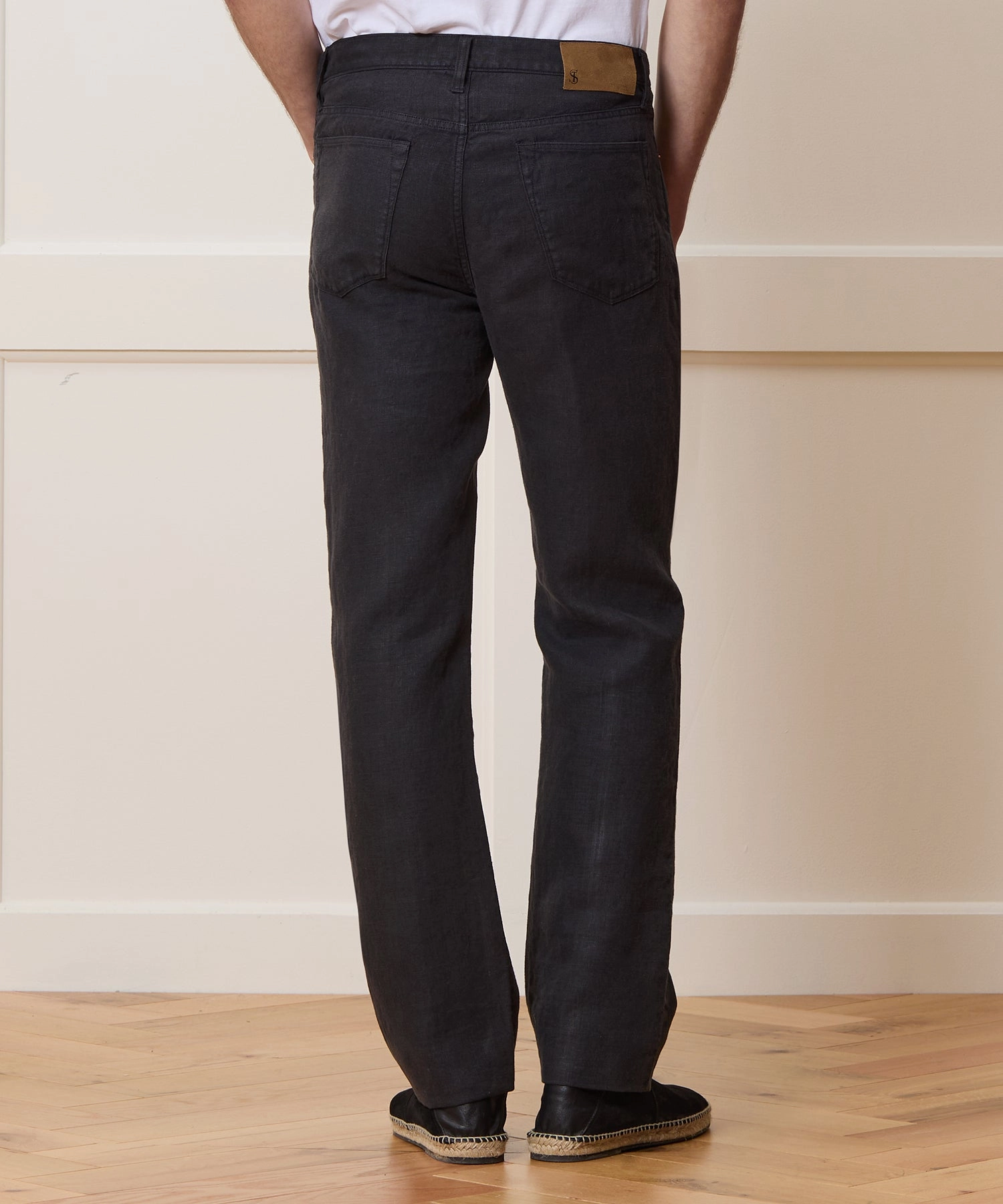 Vintage Straight Fit 5-Pocket Linen Pant