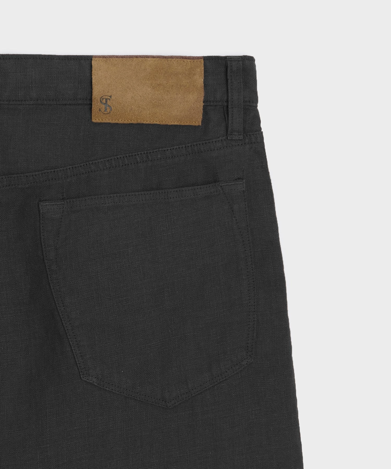 Vintage Straight Fit 5-Pocket Linen Pant