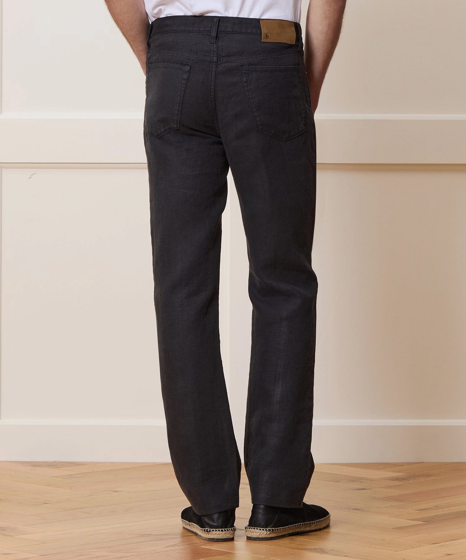 Vintage Straight Fit 5-Pocket Linen Pant