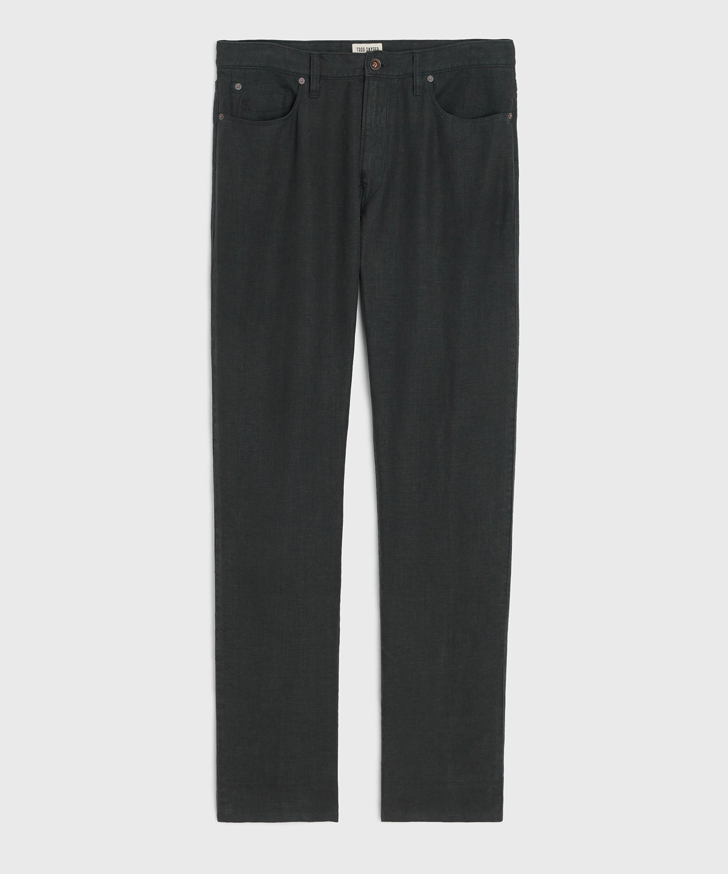 Vintage Straight Fit 5-Pocket Linen Pant