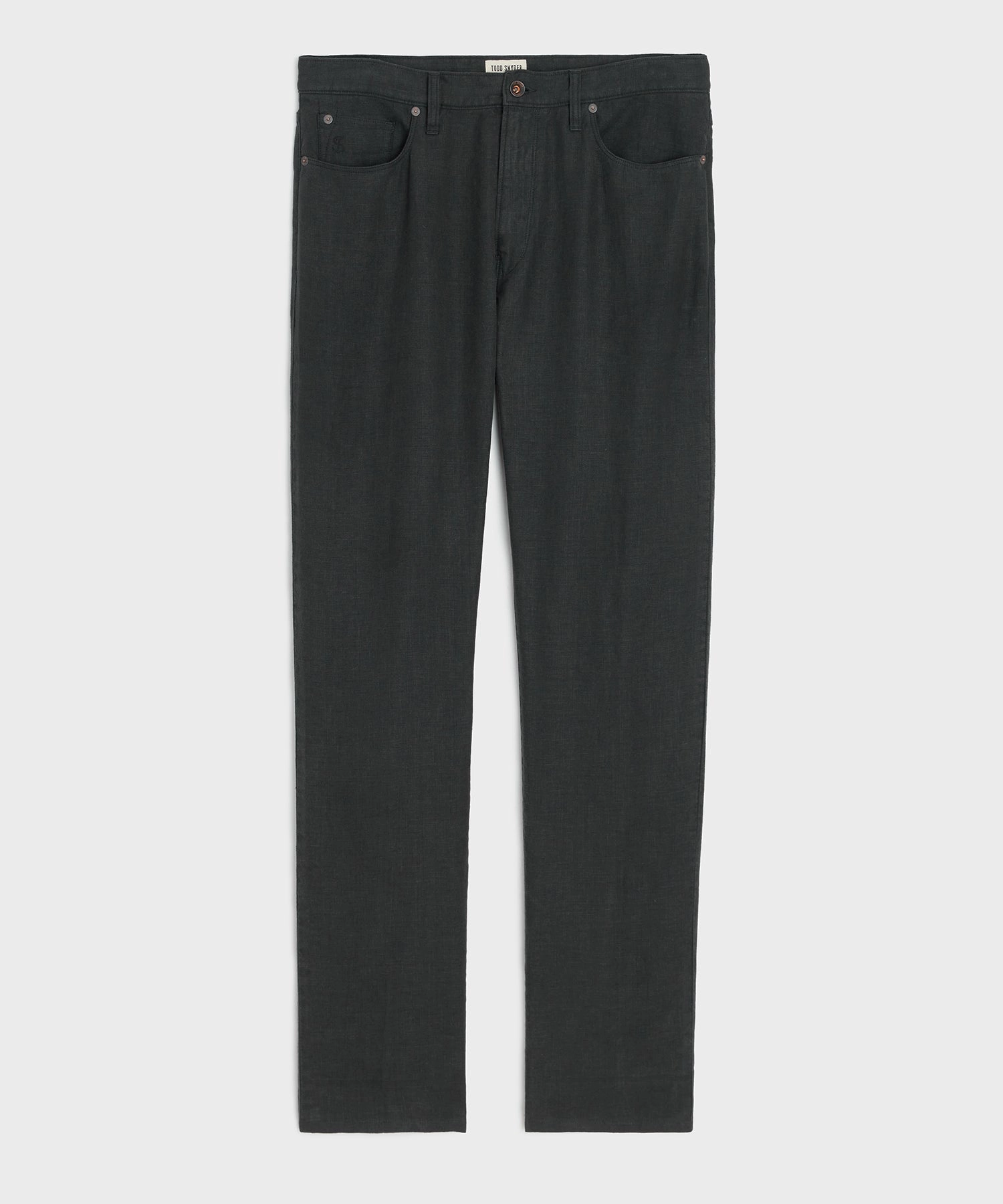 Vintage Straight Fit 5-Pocket Linen Pant