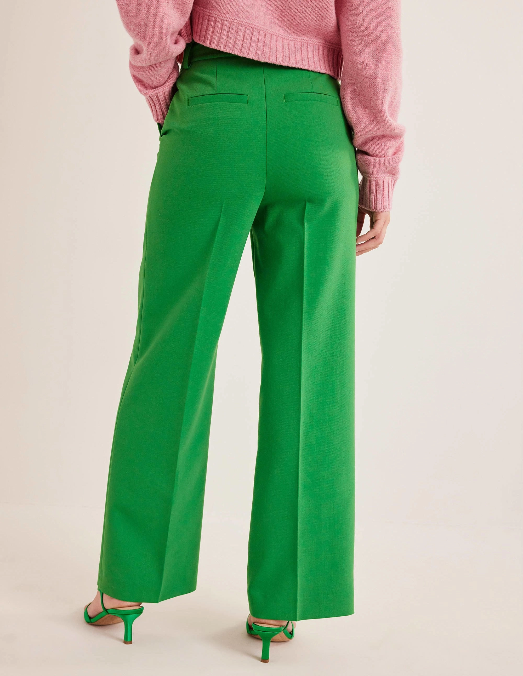 Wesbourne Wide Leg Pants-Green Bee
