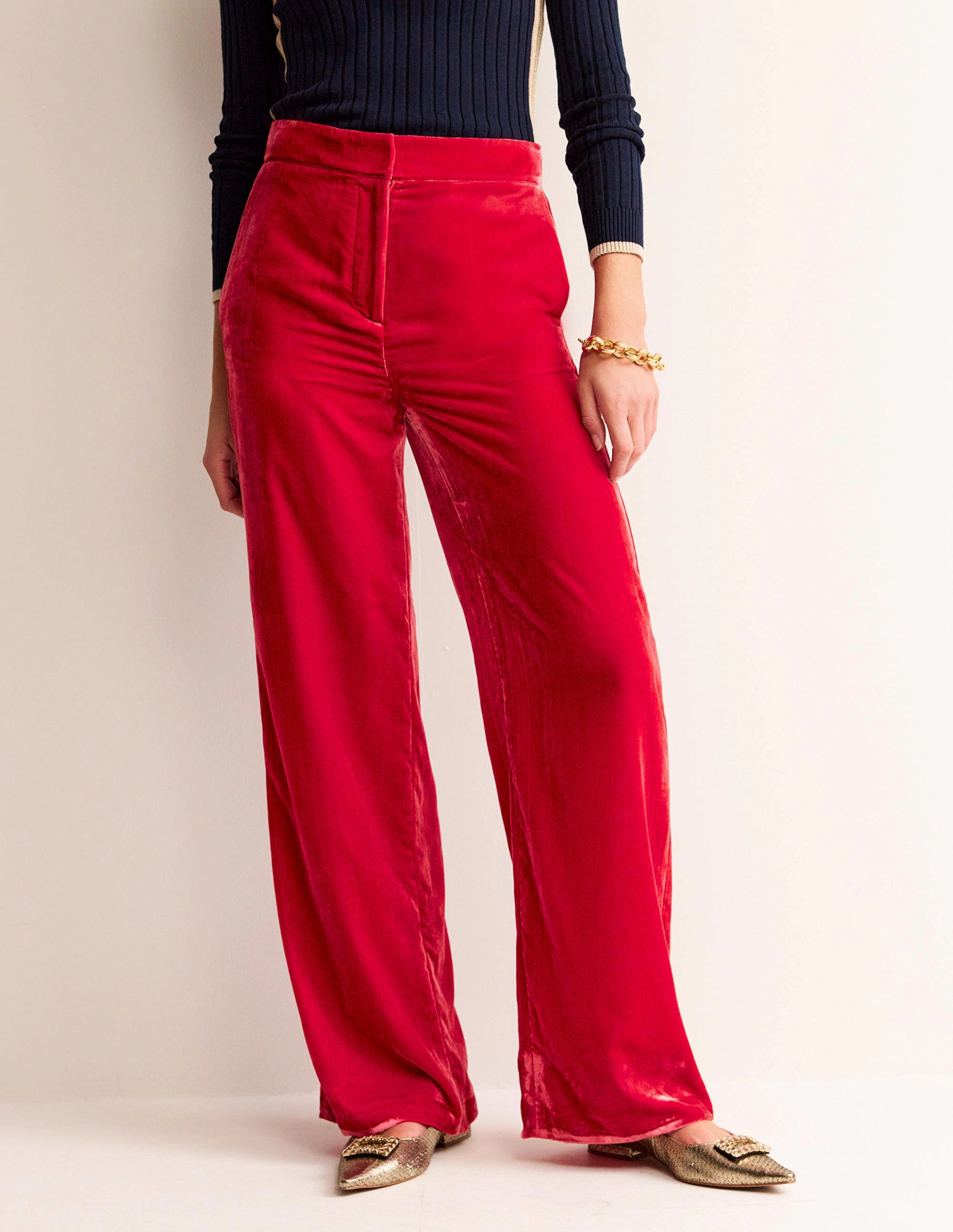 Westbourne Velvet Pants-Salsa