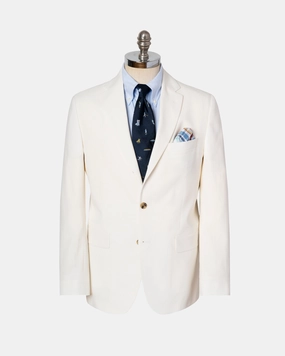 WHITE CRASH LINEN SPORT COAT