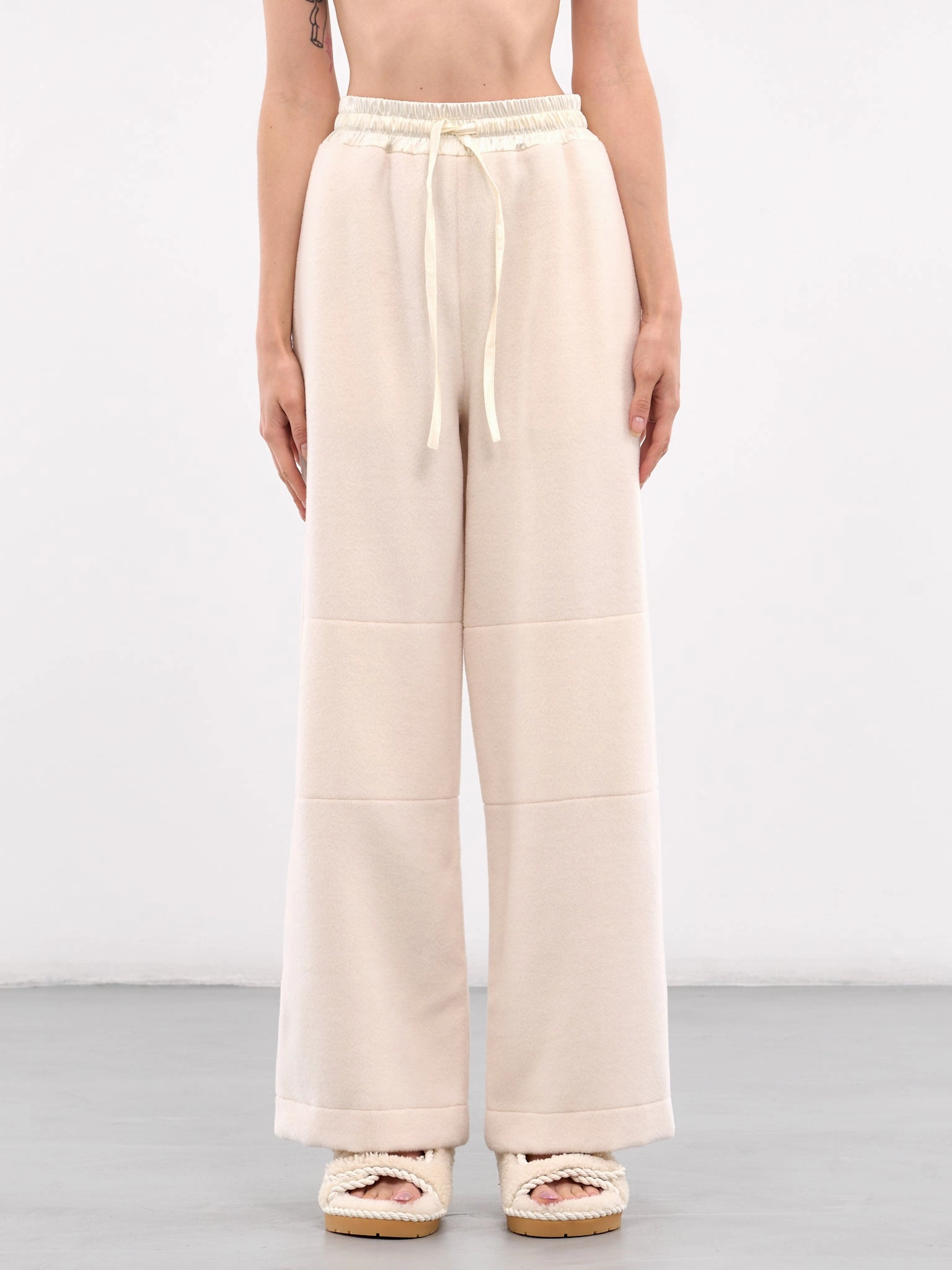 Wide Leg Drawstring Trousers (J40KA0250-J20228-OFF-WHITE)