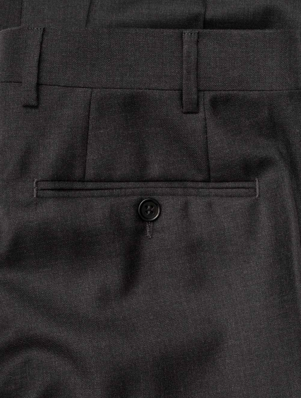 Wool Formal Trousers Charcoal