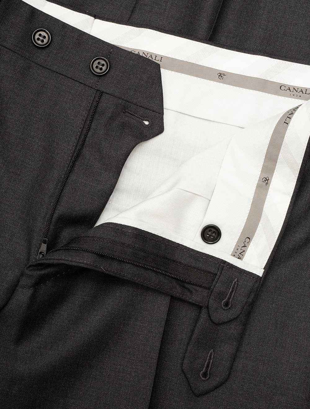 Wool Formal Trousers Charcoal