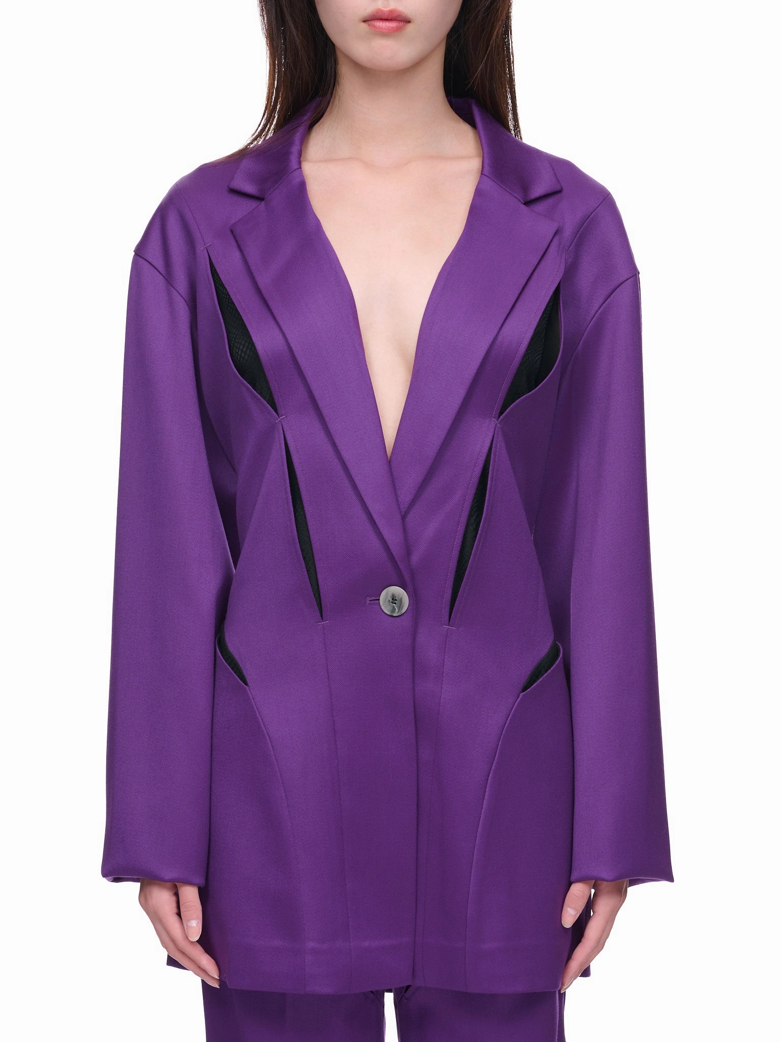 Wool Suit Jacket (WV07V-VIOLET)